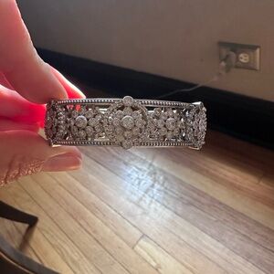 Judith Ripka CZ SS Stunning Cuff